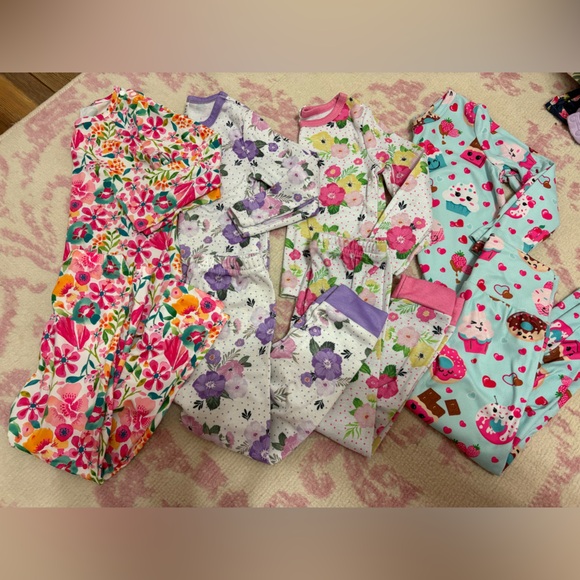 SHEIN Other - SHEIN Two-Piece Pajama Sets Bundle - Multicolor- Printed Toddler Girl 2-3y